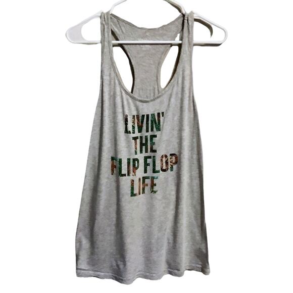 Livin’ THE FLIP FLOP LIFE Racerback Muscle Tank - Picture 1 of 8